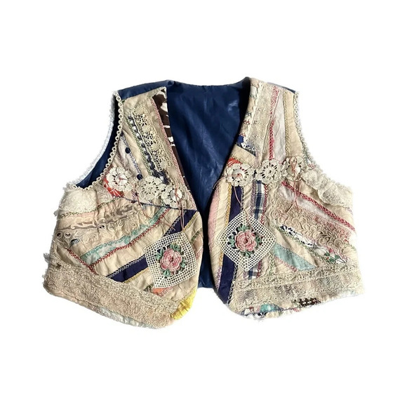 Vintage Jackets & Blazers - Handmade Cottagecore Vest